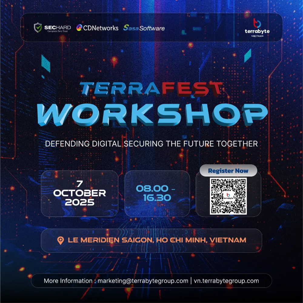Banner of TerraFEST Vietnam – Workshop Defending Digital Securing the Future Together 7 October 2025